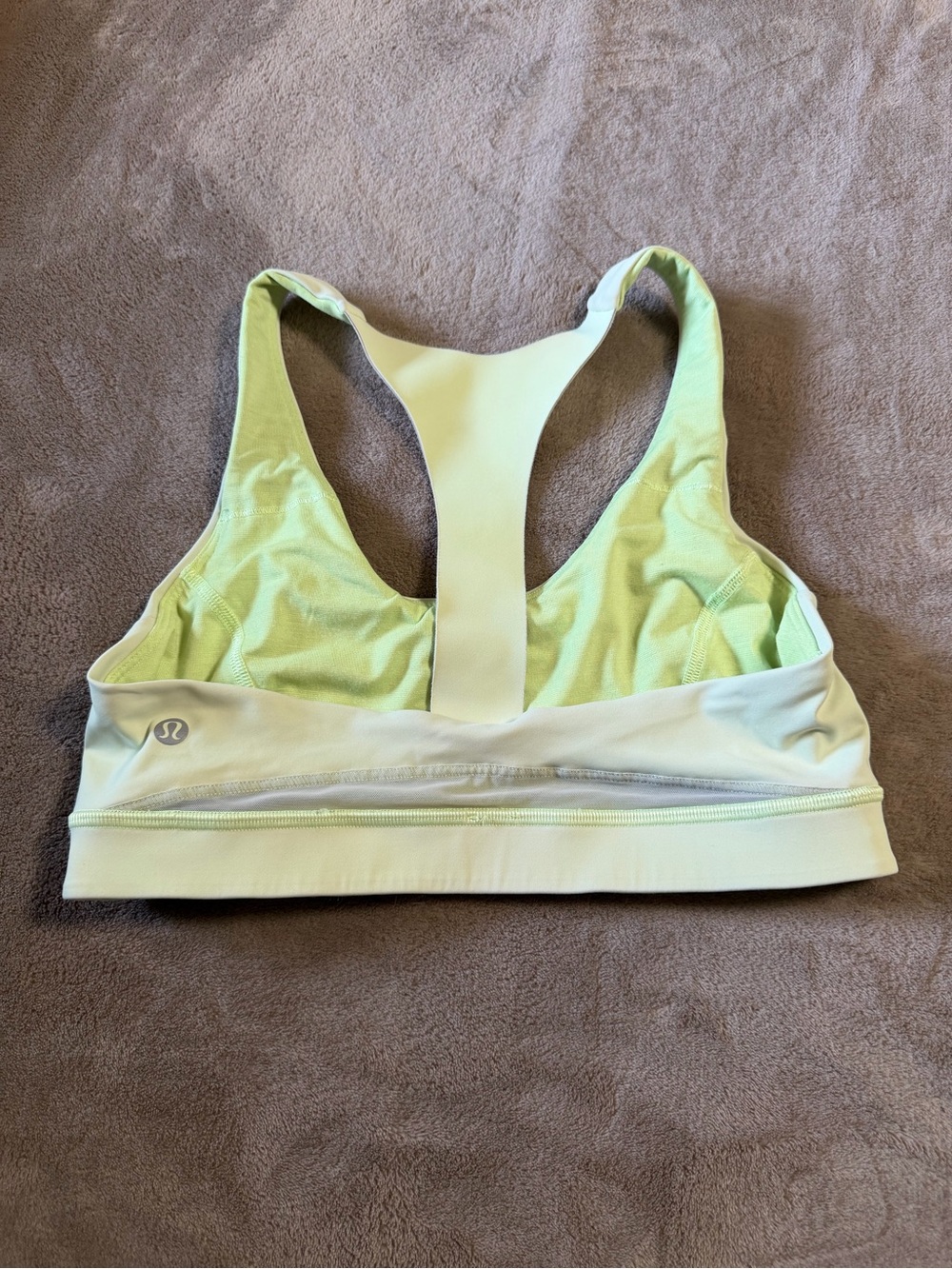 lululemon athletica Pale Lime Racerback Sports Bra